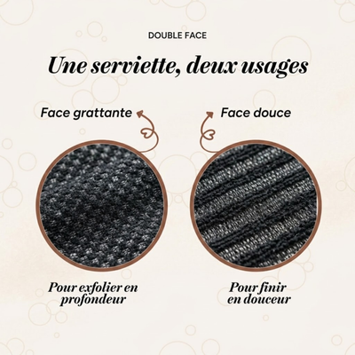 Serviette de douche exfoliante Kaya Paris