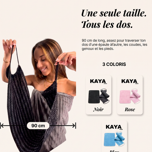 Serviette de douche exfoliante Kaya Paris