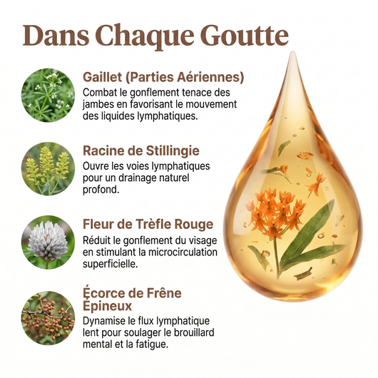 Gouttes de bien-être pour le drainage lymphatique