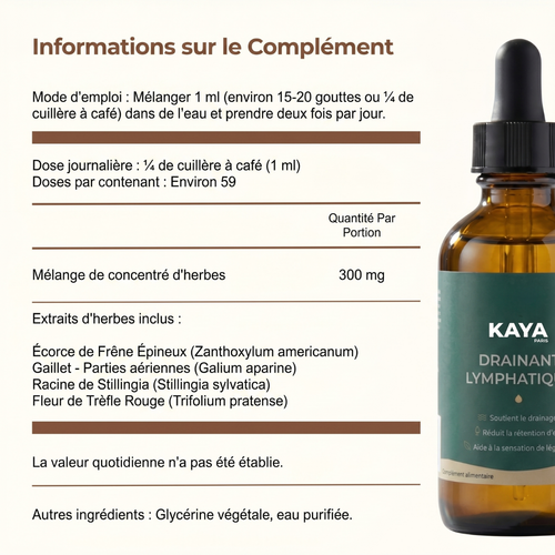 Gouttes de bien-être pour le drainage lymphatique