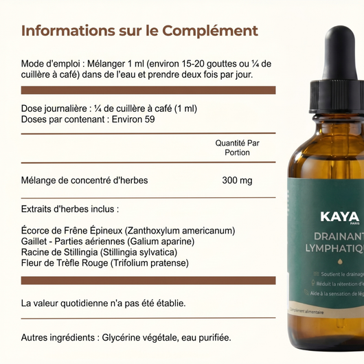 Gouttes de bien-être pour le drainage lymphatique